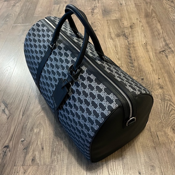 Michael Kors Cooper Duffle Weekender Bag - Black Multi NWT - Picture 5 of 10